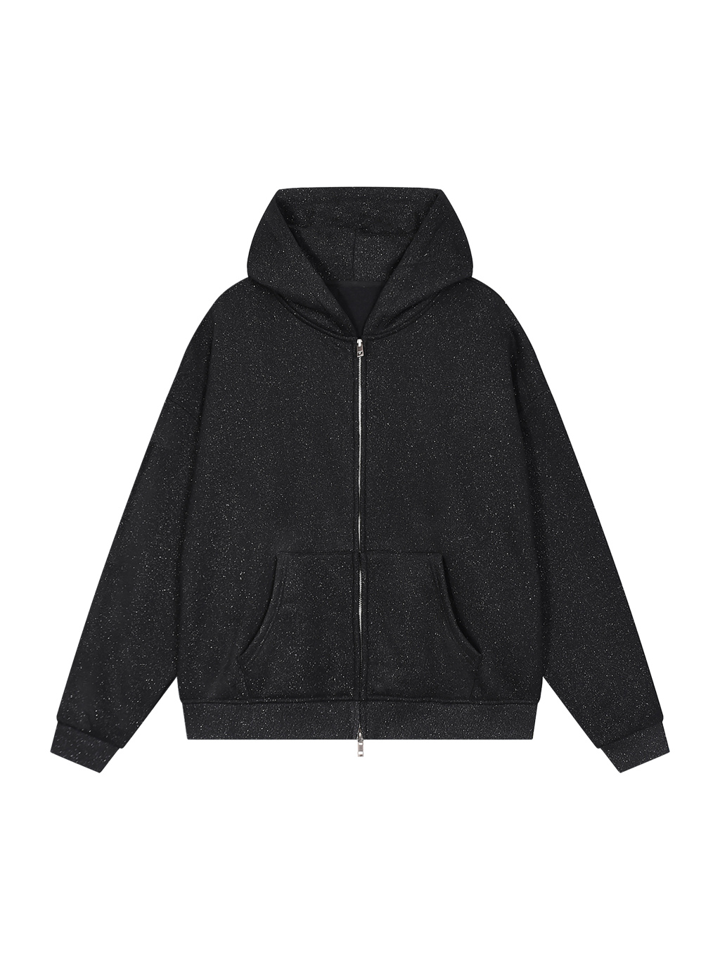 Unisex Sparkles Full Zip Boxy Hoodie - Main Image
