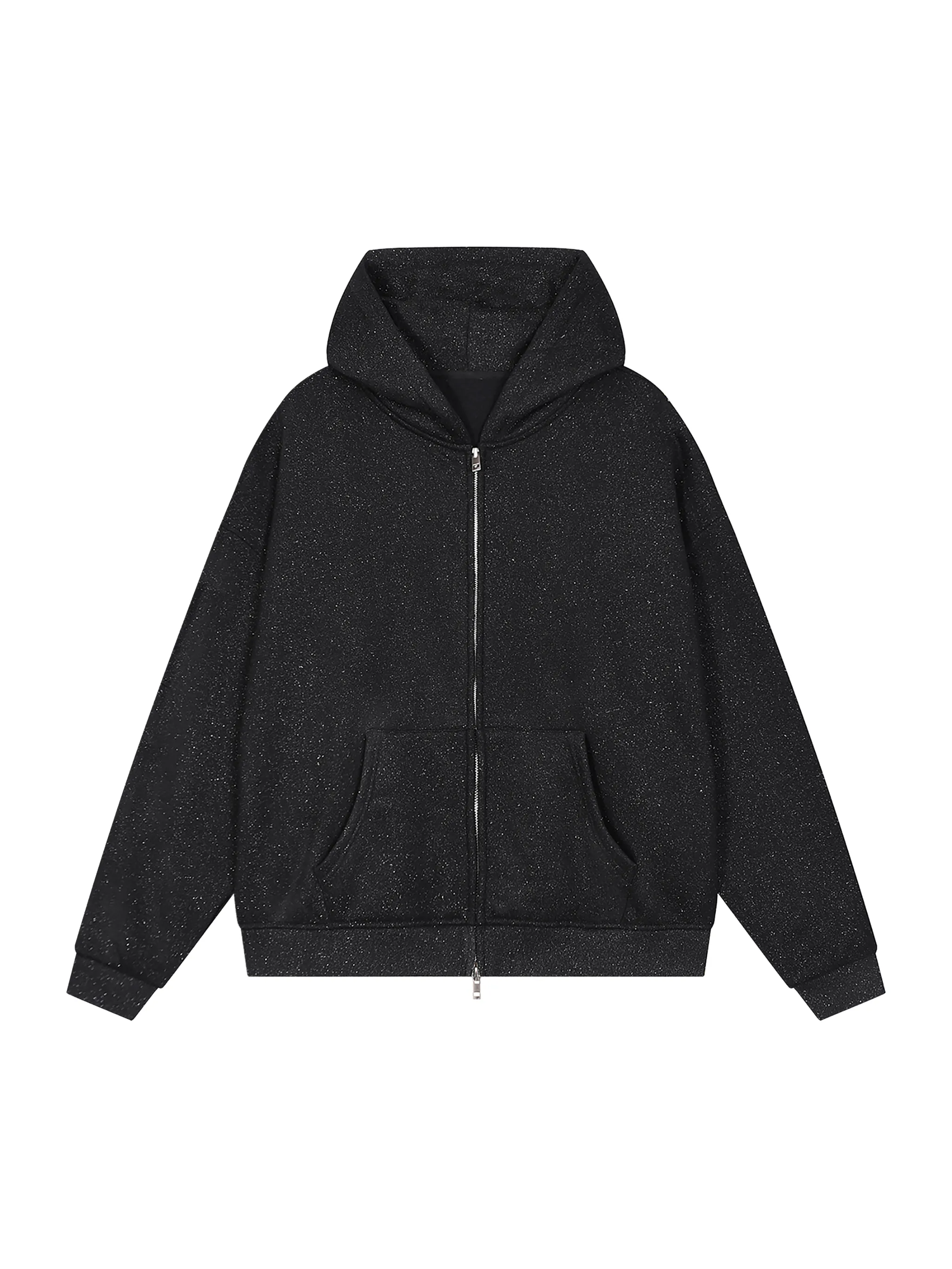 Unisex Sparkles Full Zip Boxy Hoodie