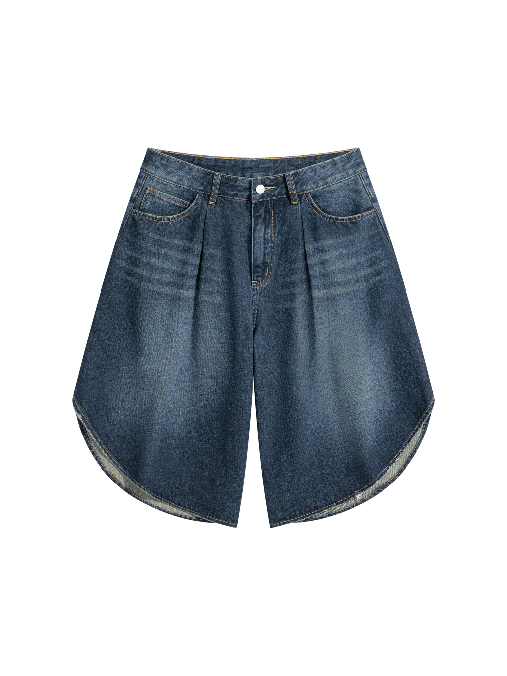 Men’s Wide Leg Denim Shorts - Main Image