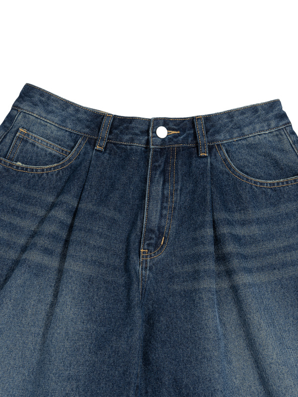 Men’s Wide Leg Denim Shorts
