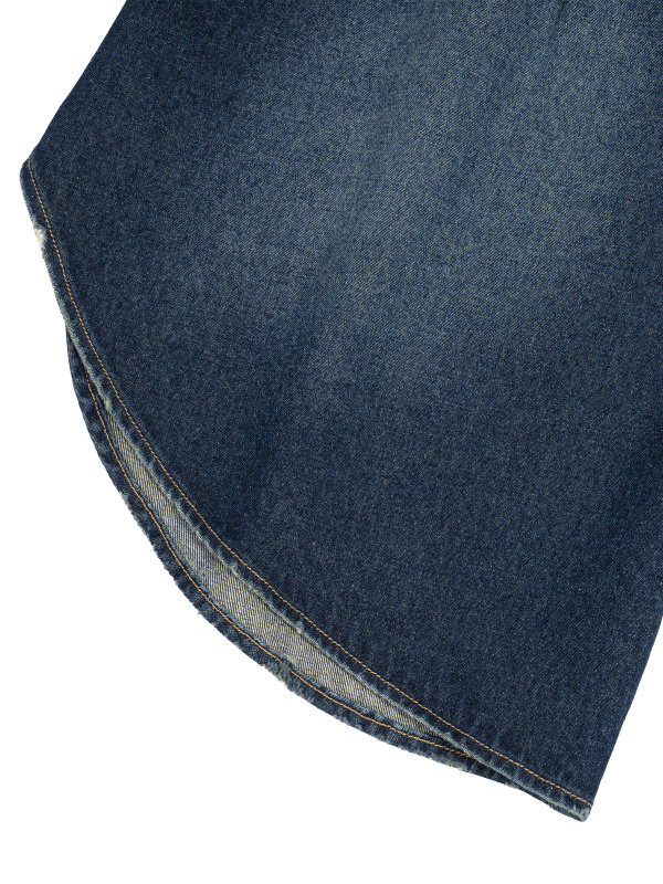 Men’s Wide Leg Denim Shorts