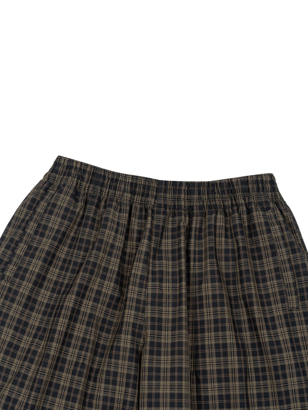 Unisex Plaid Wide Leg Pants