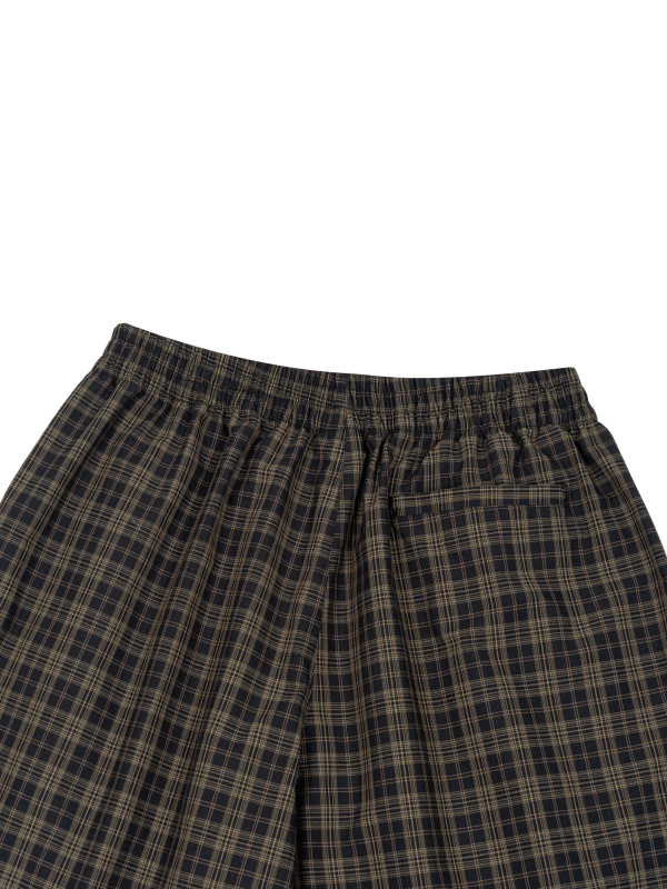 Unisex Plaid Wide Leg Pants