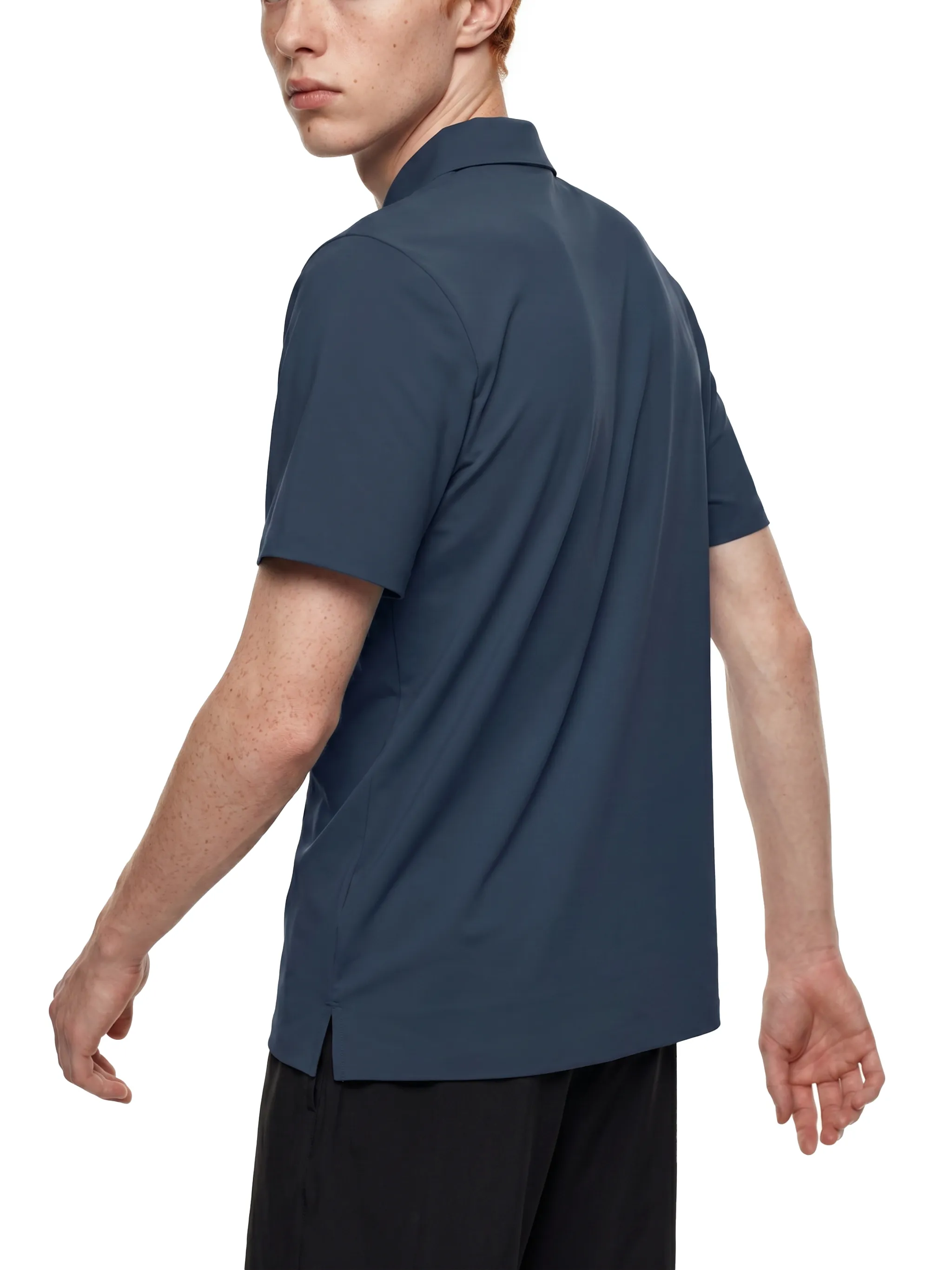 Men's Quarter-Zip Performance Polo Shirt