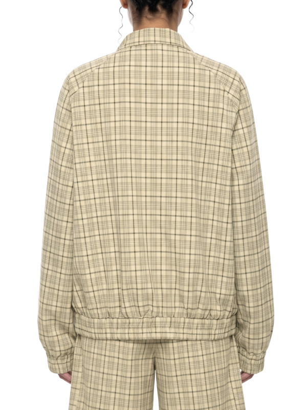 Unisex Plaid Full-Zip Track Jacket