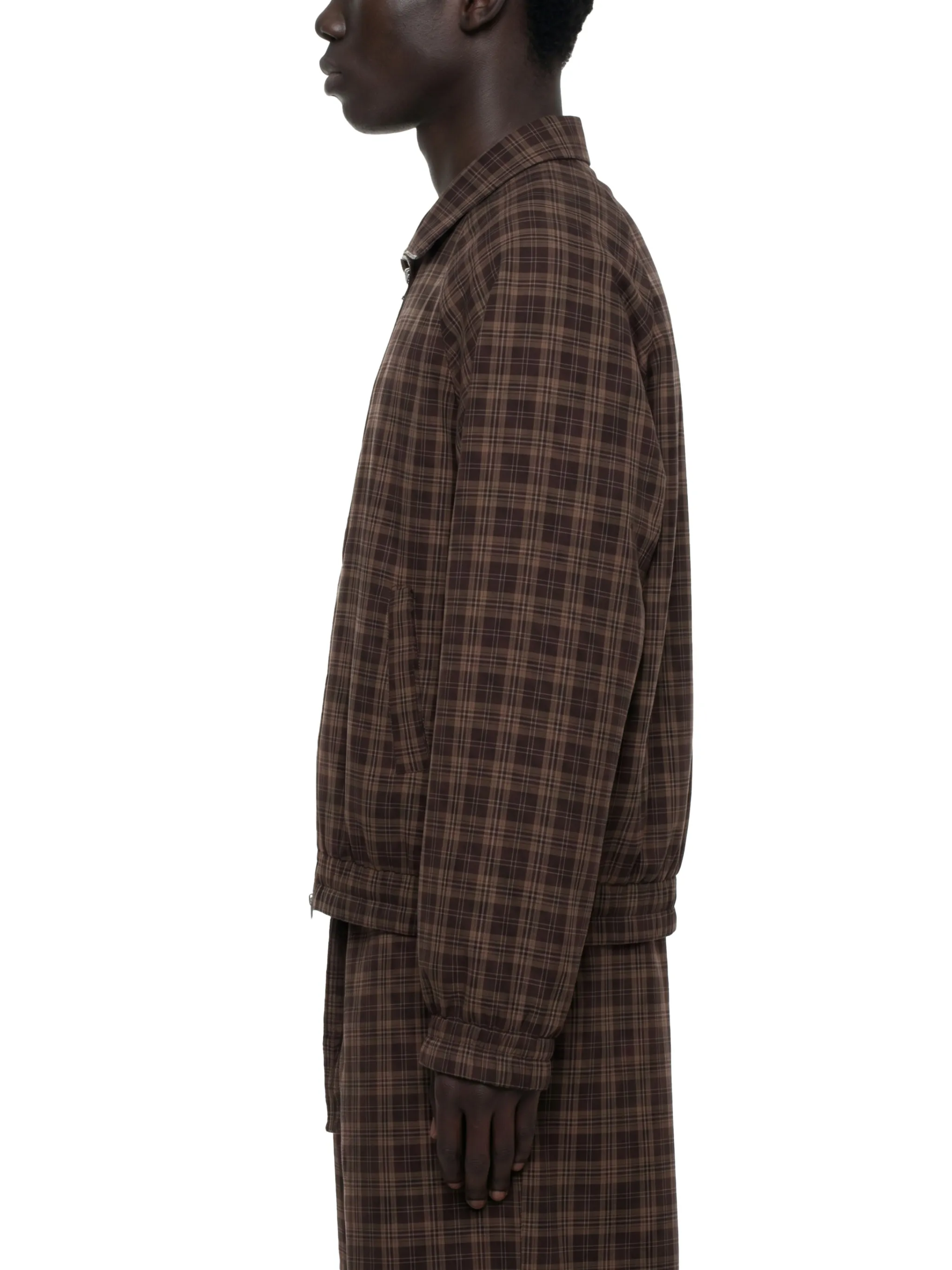 Unisex Plaid Full-Zip Track Jacket