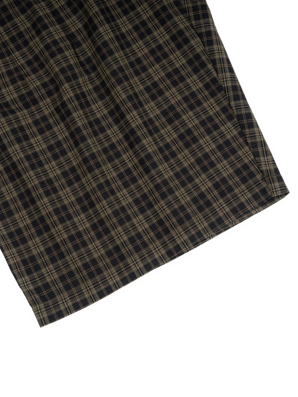 Unisex Plaid Wide Leg Shorts