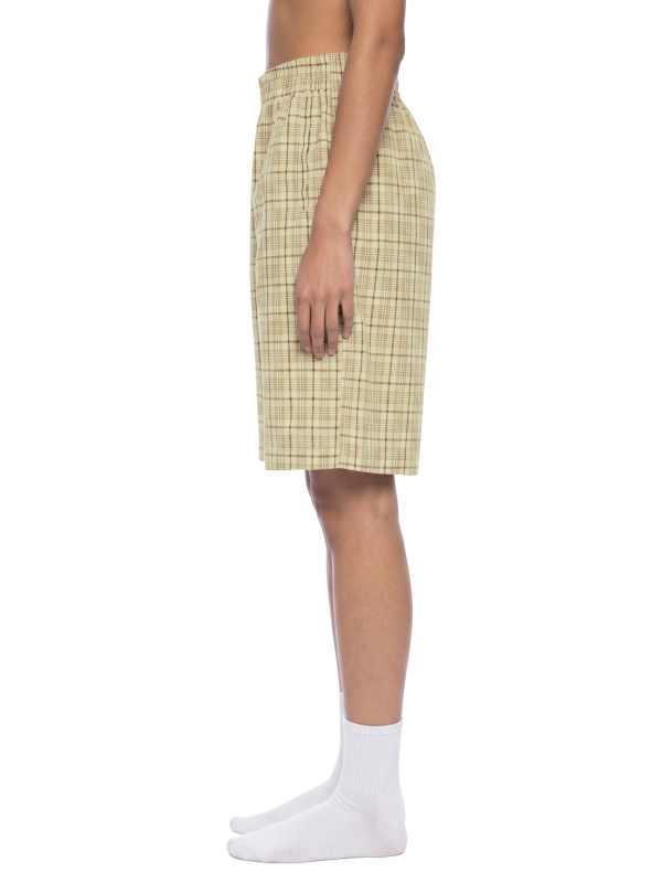 Unisex Plaid Wide Leg Shorts