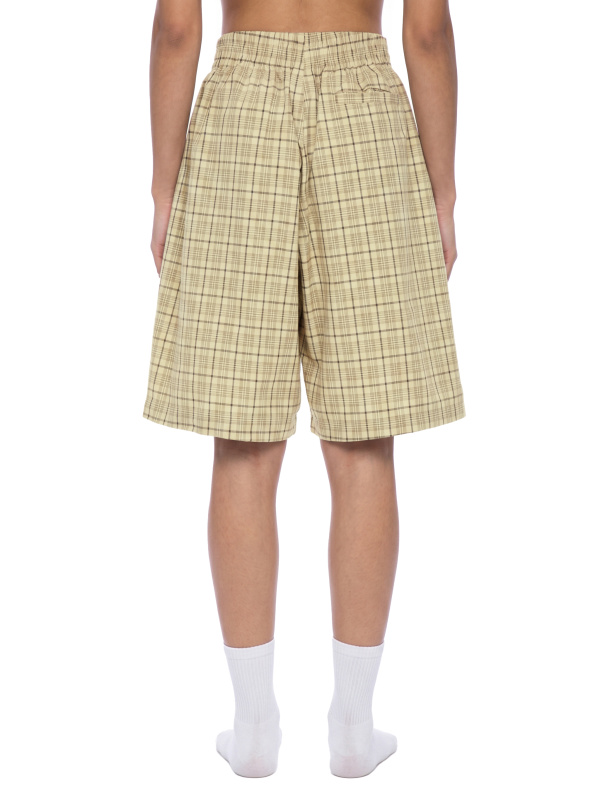 Unisex Plaid Wide Leg Shorts