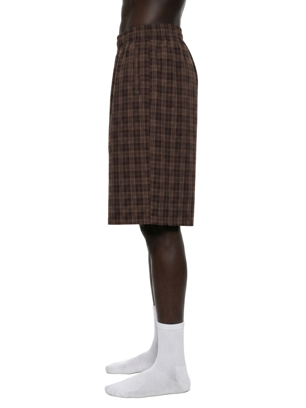 Unisex Plaid Wide Leg Shorts