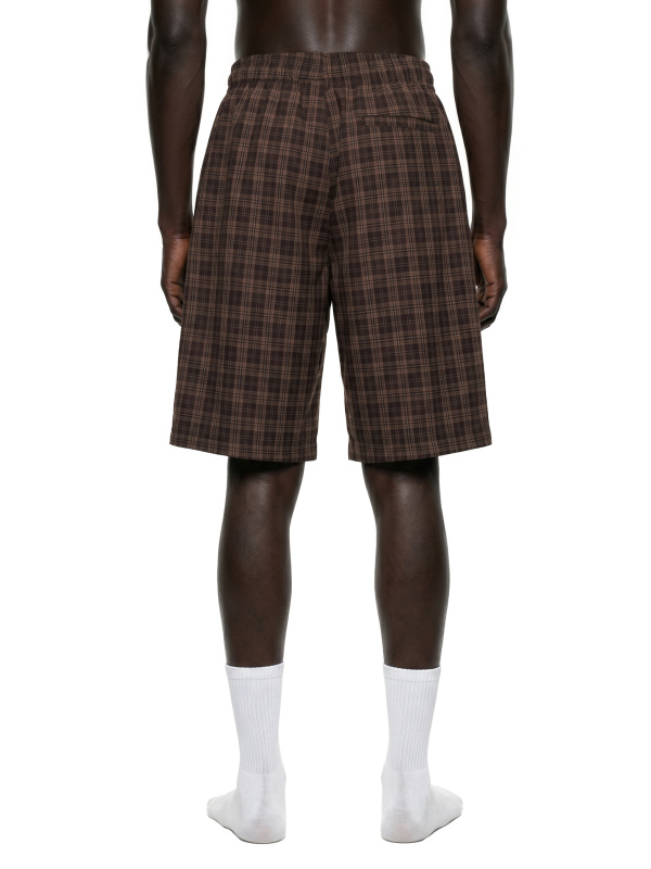 Unisex Plaid Wide Leg Shorts