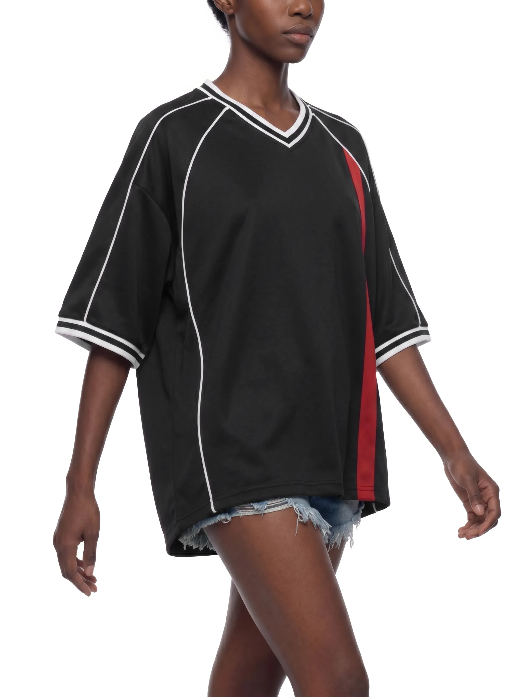 Unisex Boxy V-Neck Soccer Jersey