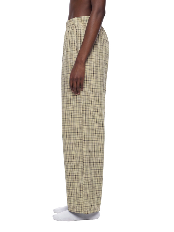 Unisex Plaid Wide Leg Pants