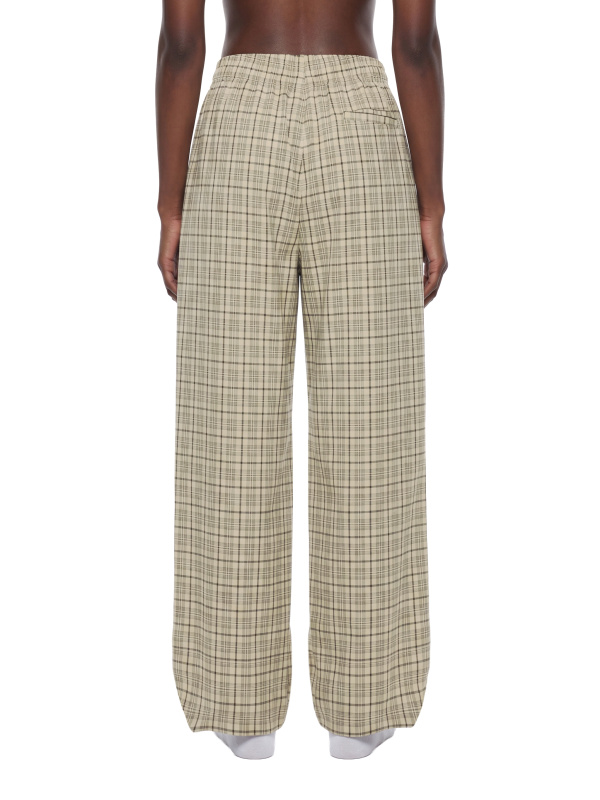 Unisex Plaid Wide Leg Pants
