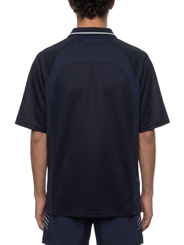 Striped V-Neck Soccer Jersey