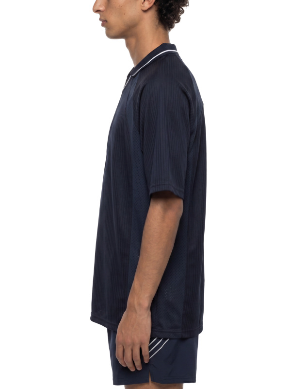 Striped V-Neck Soccer Jersey