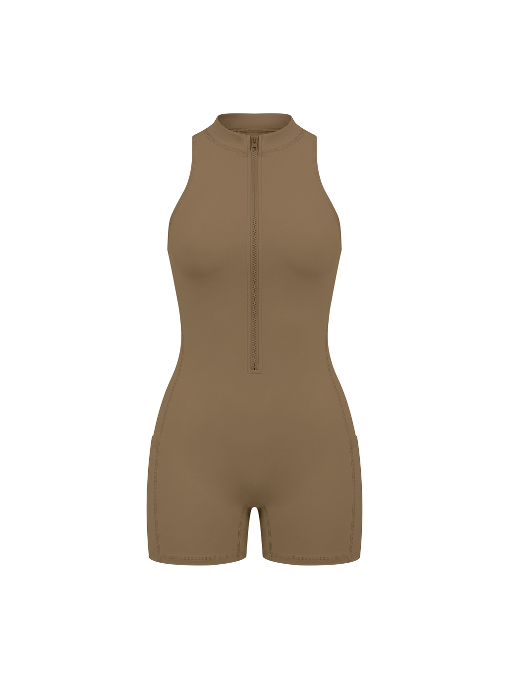 Women’s Quarter-Zip Yoga Romper - Main Image