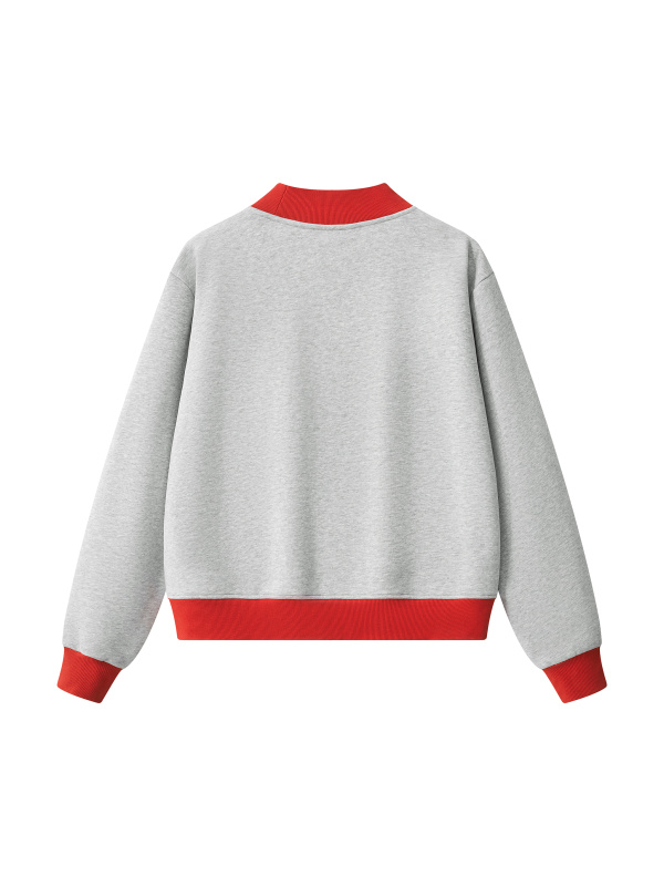 Women’s Mock Neck Crewneck Sweatshirt