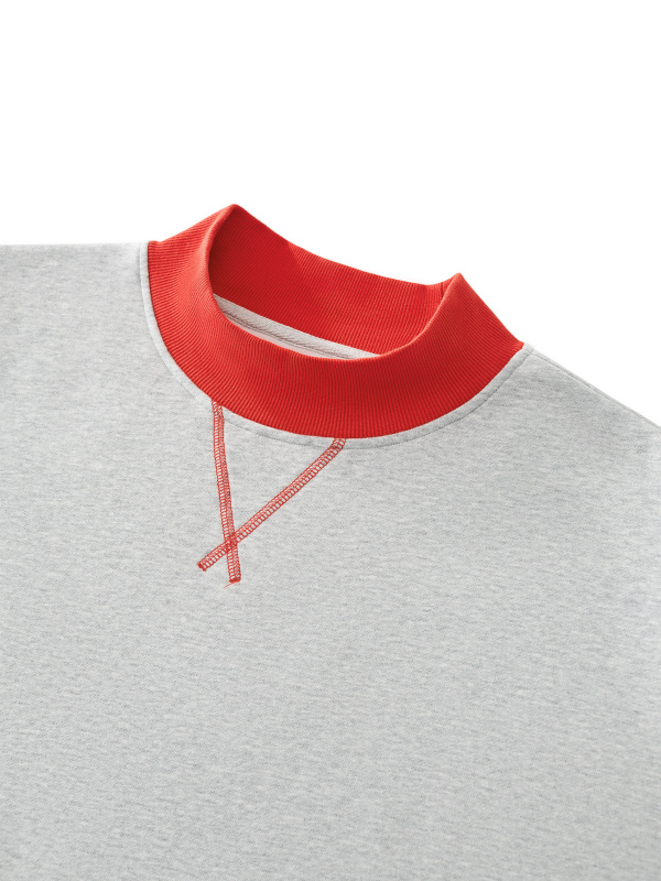 Women’s Mock Neck Crewneck Sweatshirt