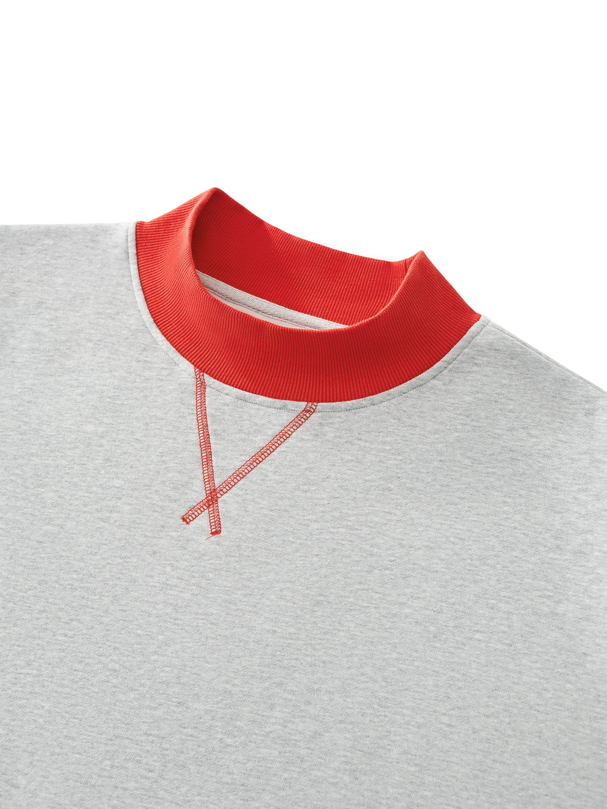 Women’s Mock Neck Crewneck Sweatshirt