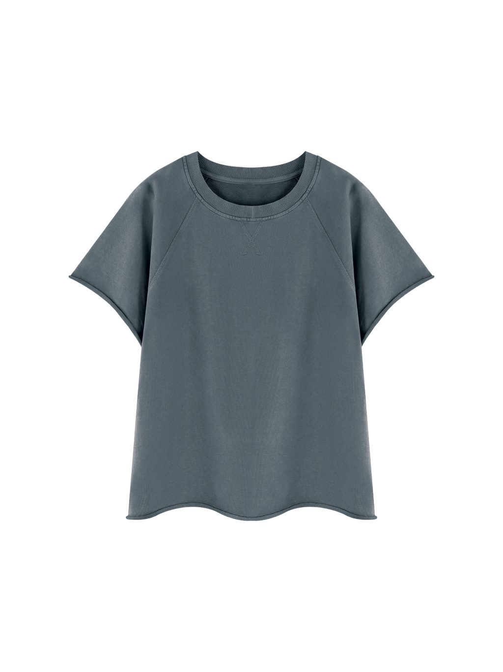 Unisex Vintage Wash Raw Edge T-Shirt - Main Image