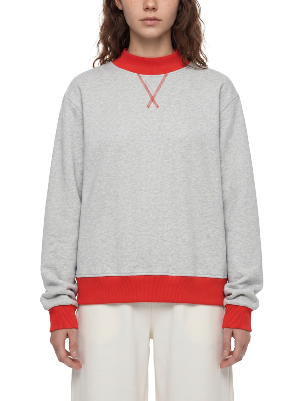 Women’s Mock Neck Crewneck Sweatshirt