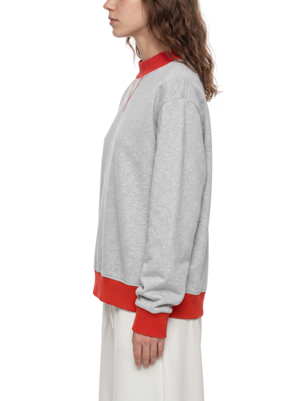 Women’s Mock Neck Crewneck Sweatshirt