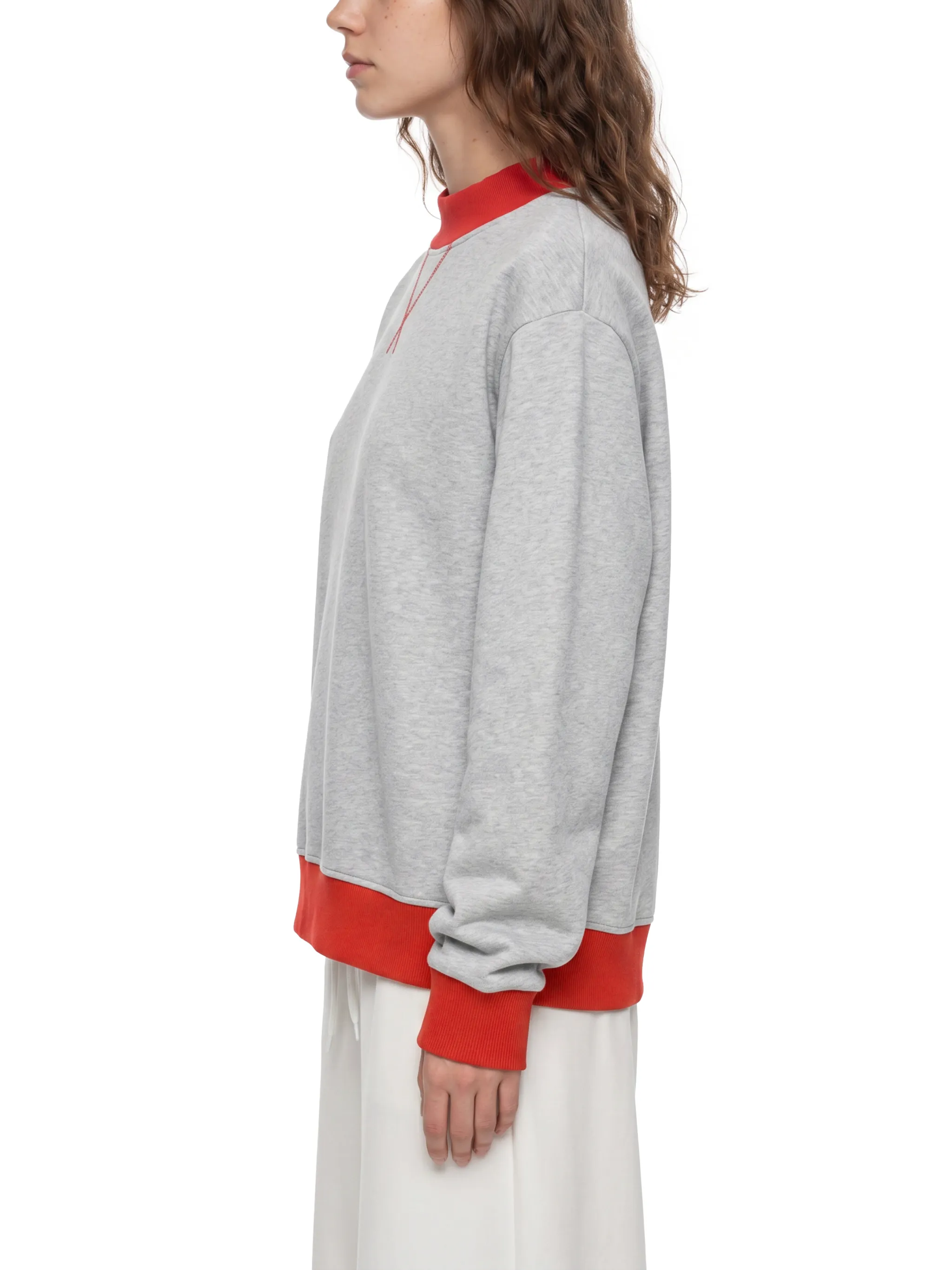 Women’s Mock Neck Crewneck Sweatshirt