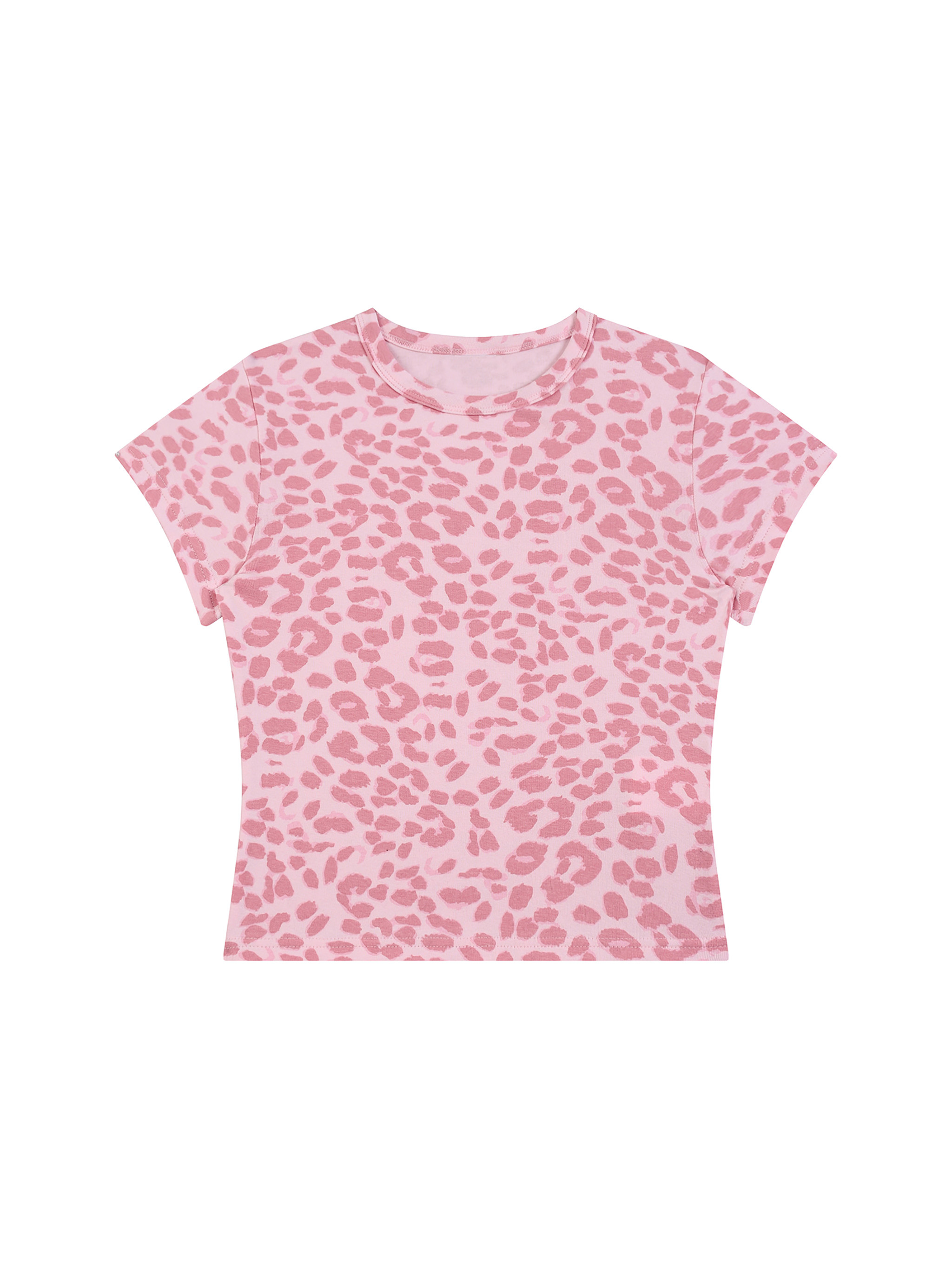 Women's Leopard Print Crop T-Shirt #WT0218 | TAPSTITCH