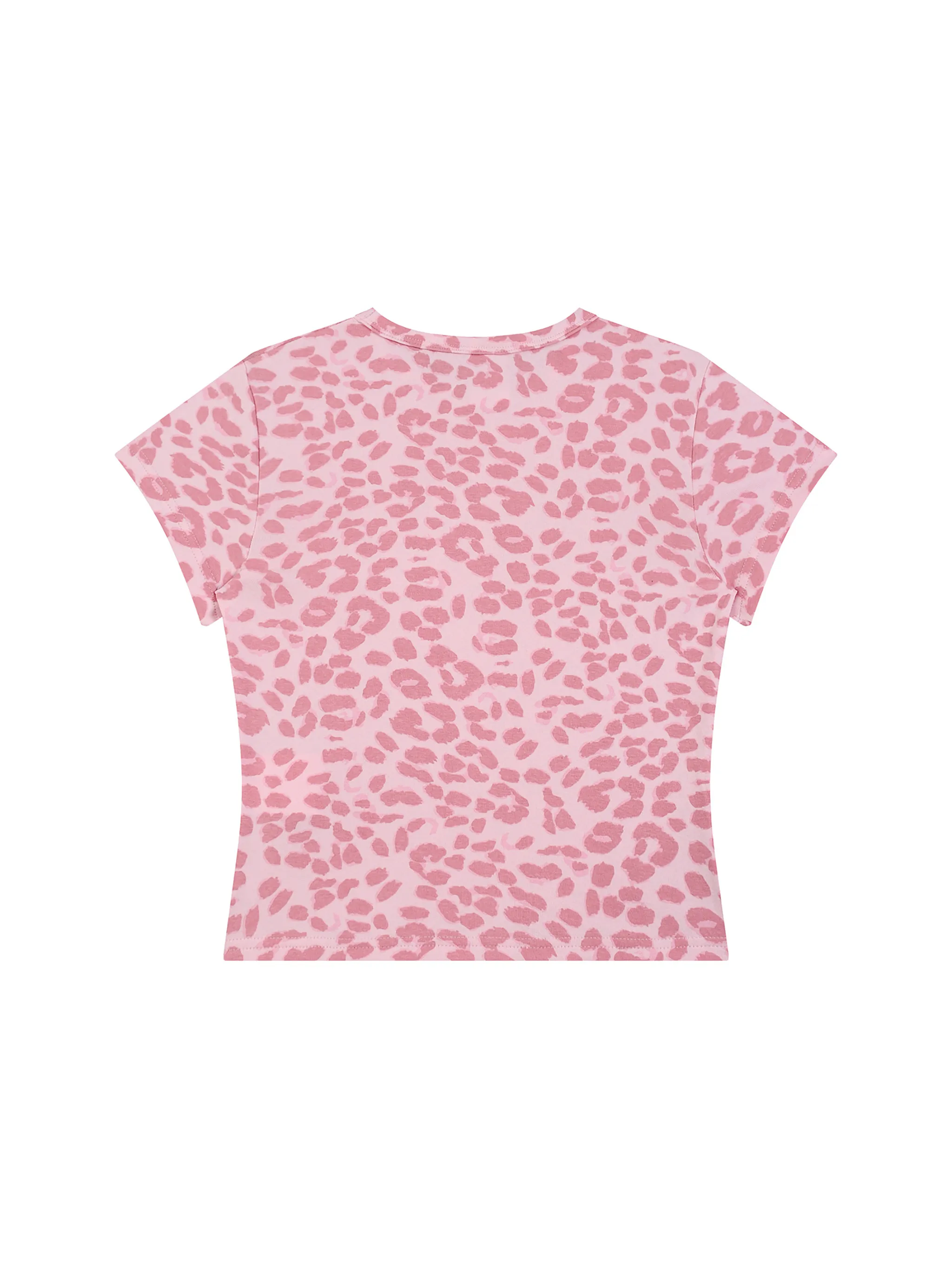 Women’s Leopard Print Crop T-Shirt