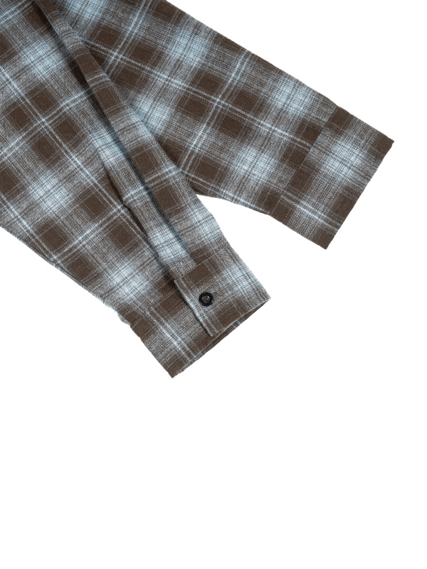 Unisex Plaid Panel Long Sleeve T-Shirt