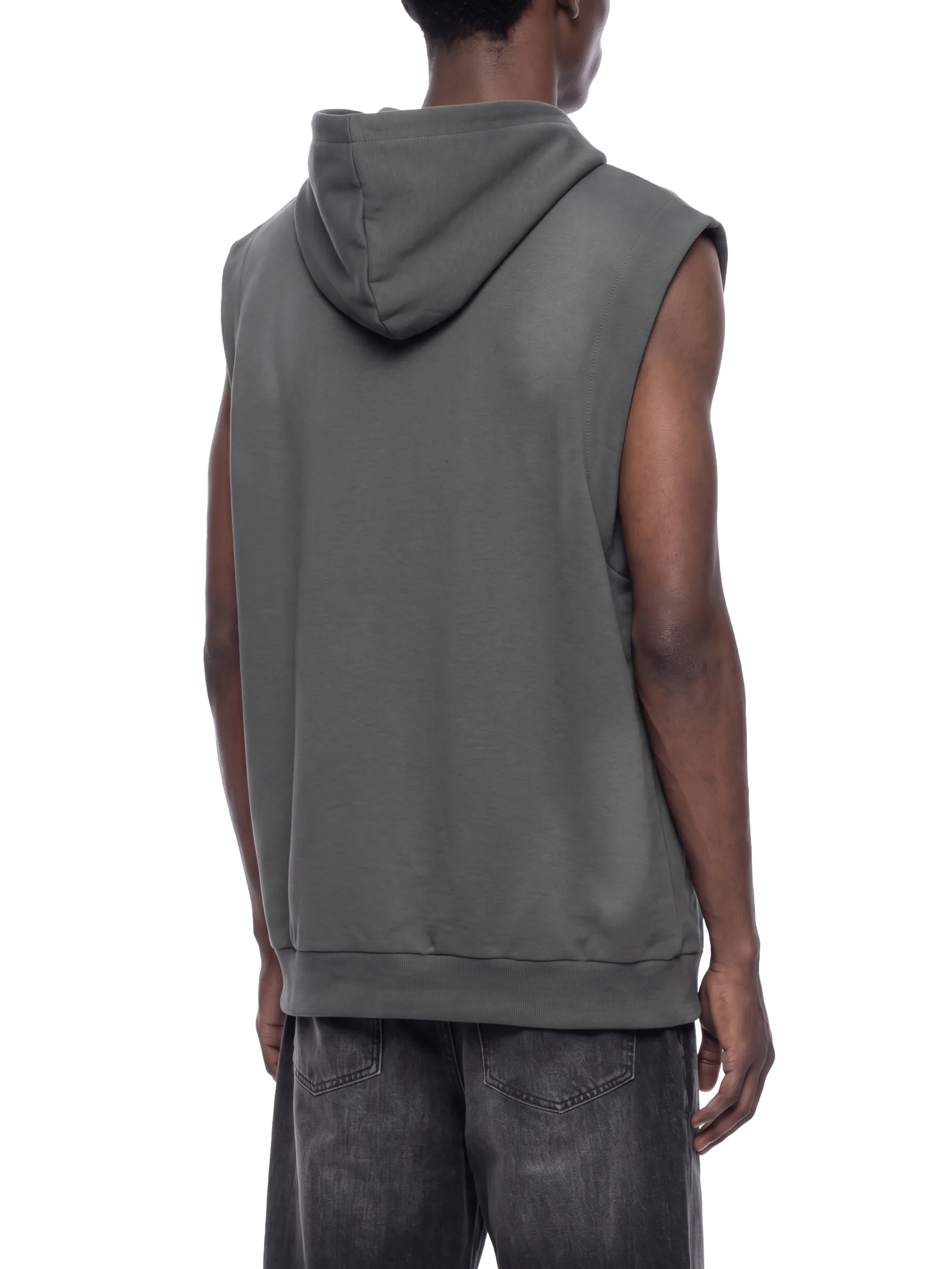 Unisex Vintage Wash Sun Fade Sleeveless Hoodie