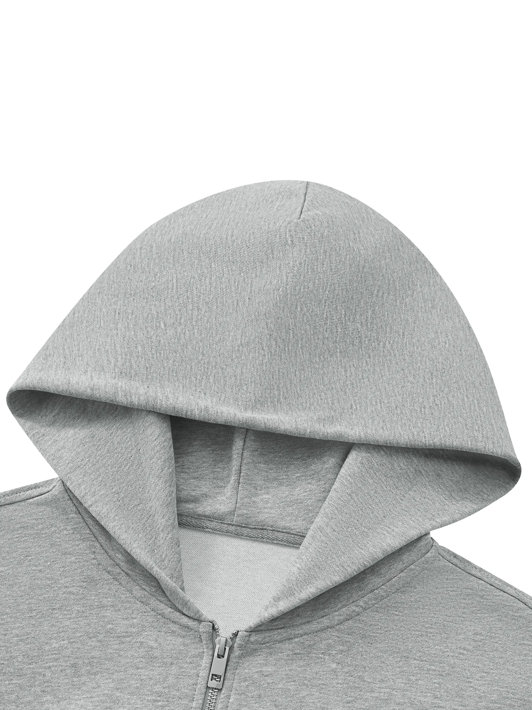 Unisex Drop Shoulder Full Zip Hoodie