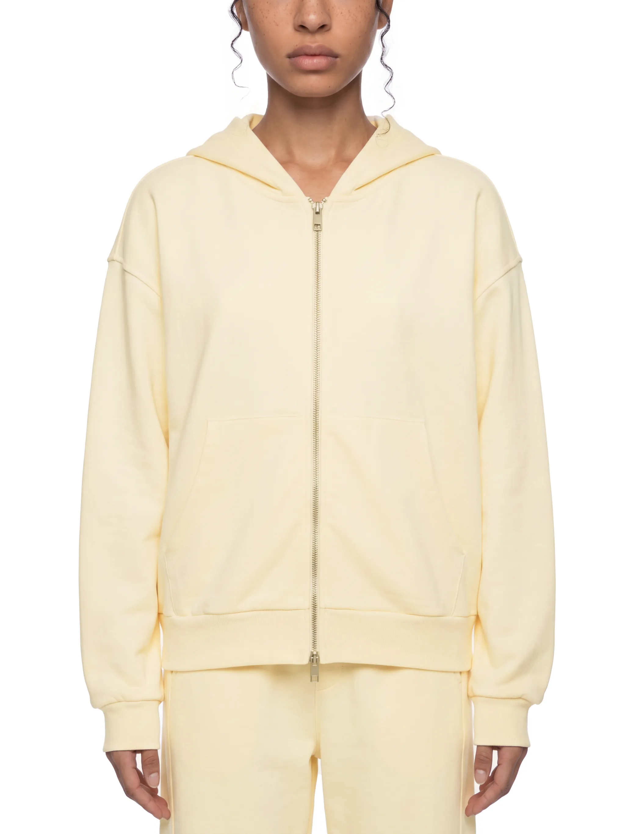 Unisex Drop Shoulder Full Zip Hoodie