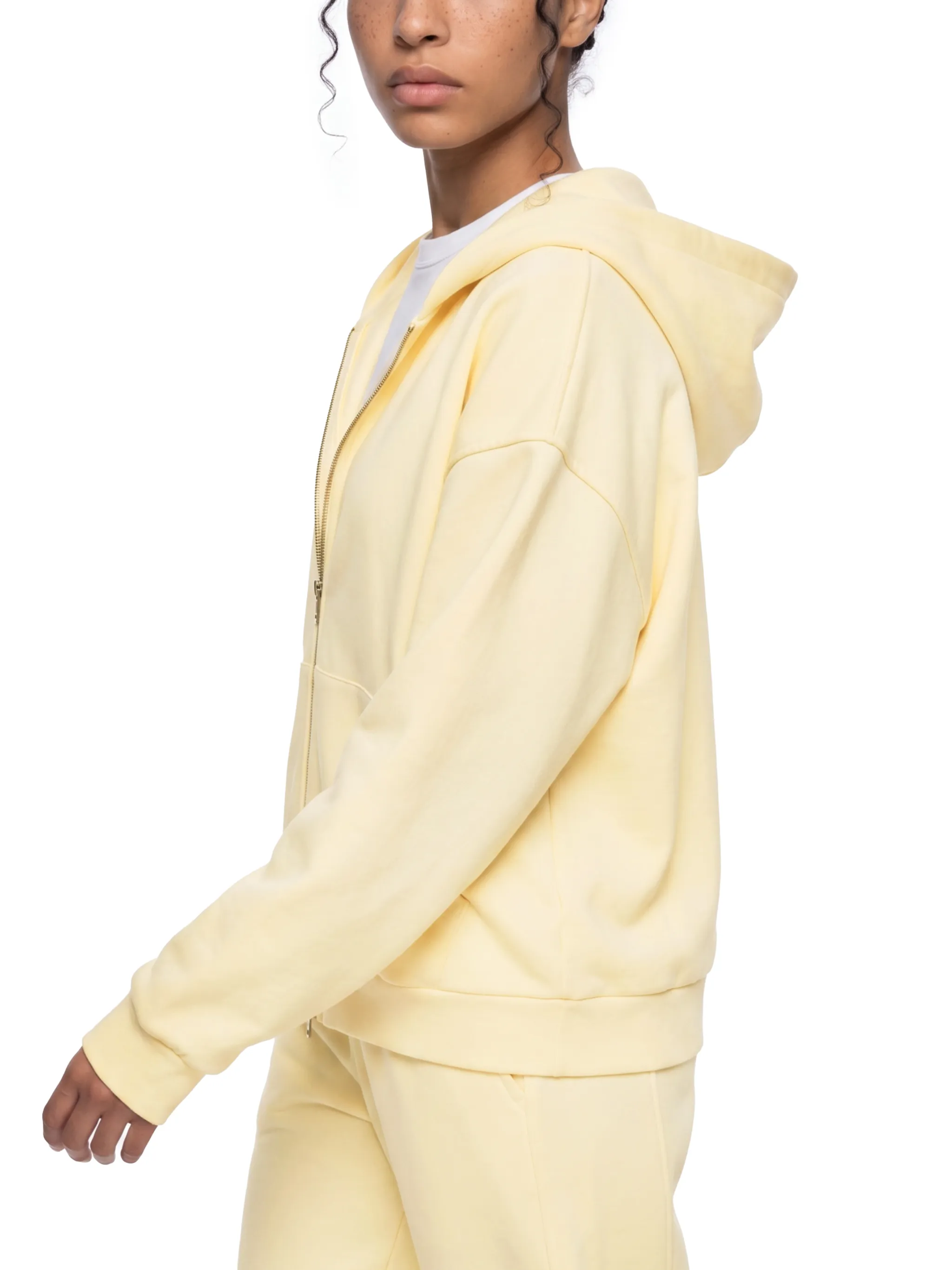 Unisex Drop Shoulder Full Zip Hoodie