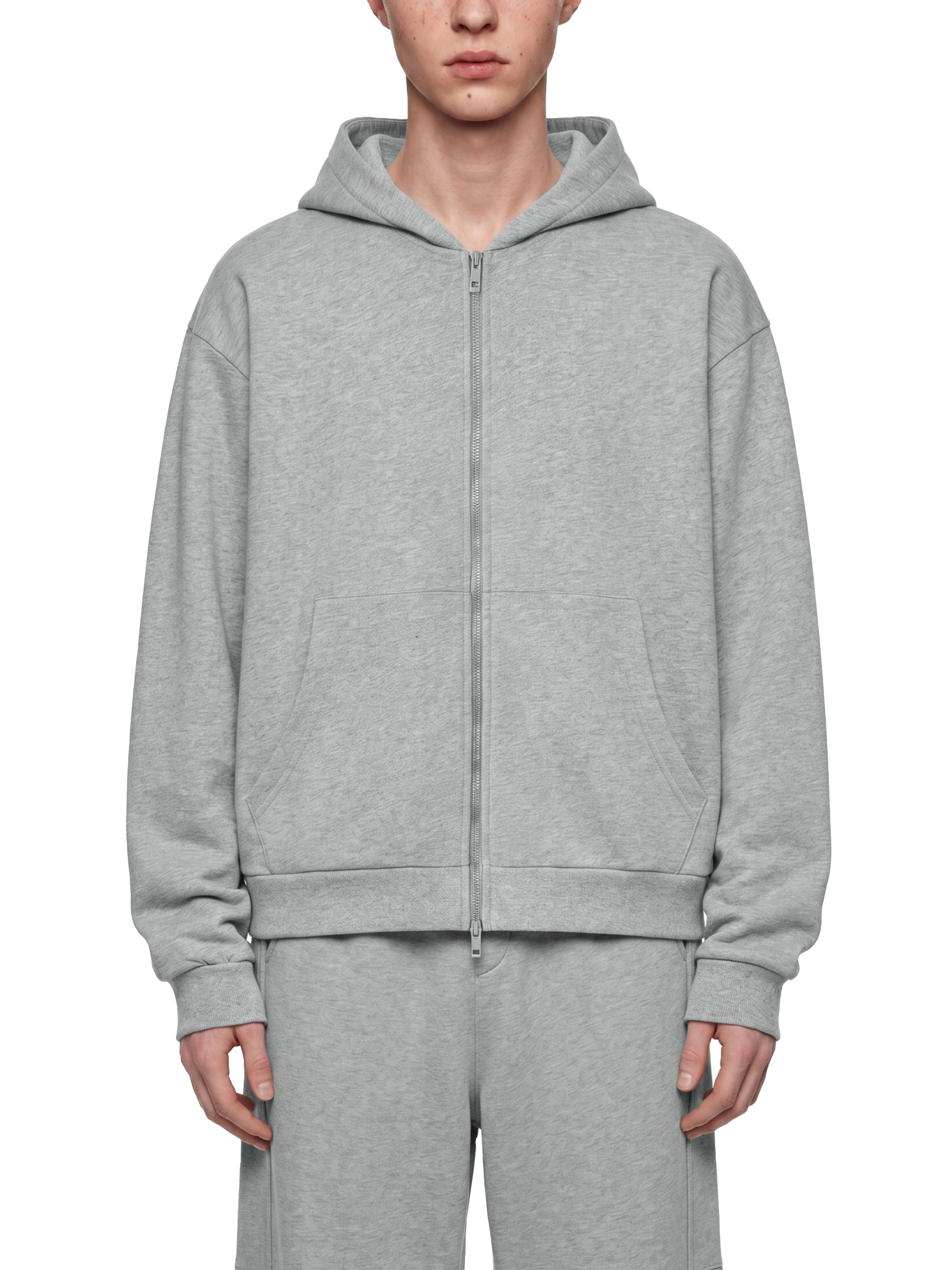 Unisex Drop Shoulder Full Zip Hoodie #UT0199 | TAPSTITCH