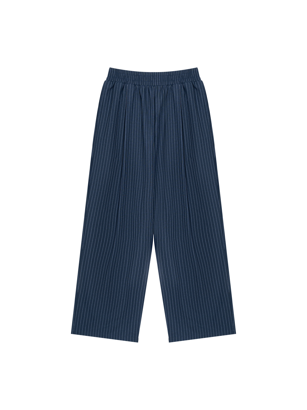Unisex Striped Pleated Pants - Main Image