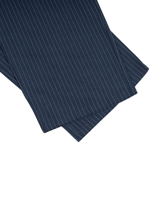 Unisex Striped Pleated Pants
