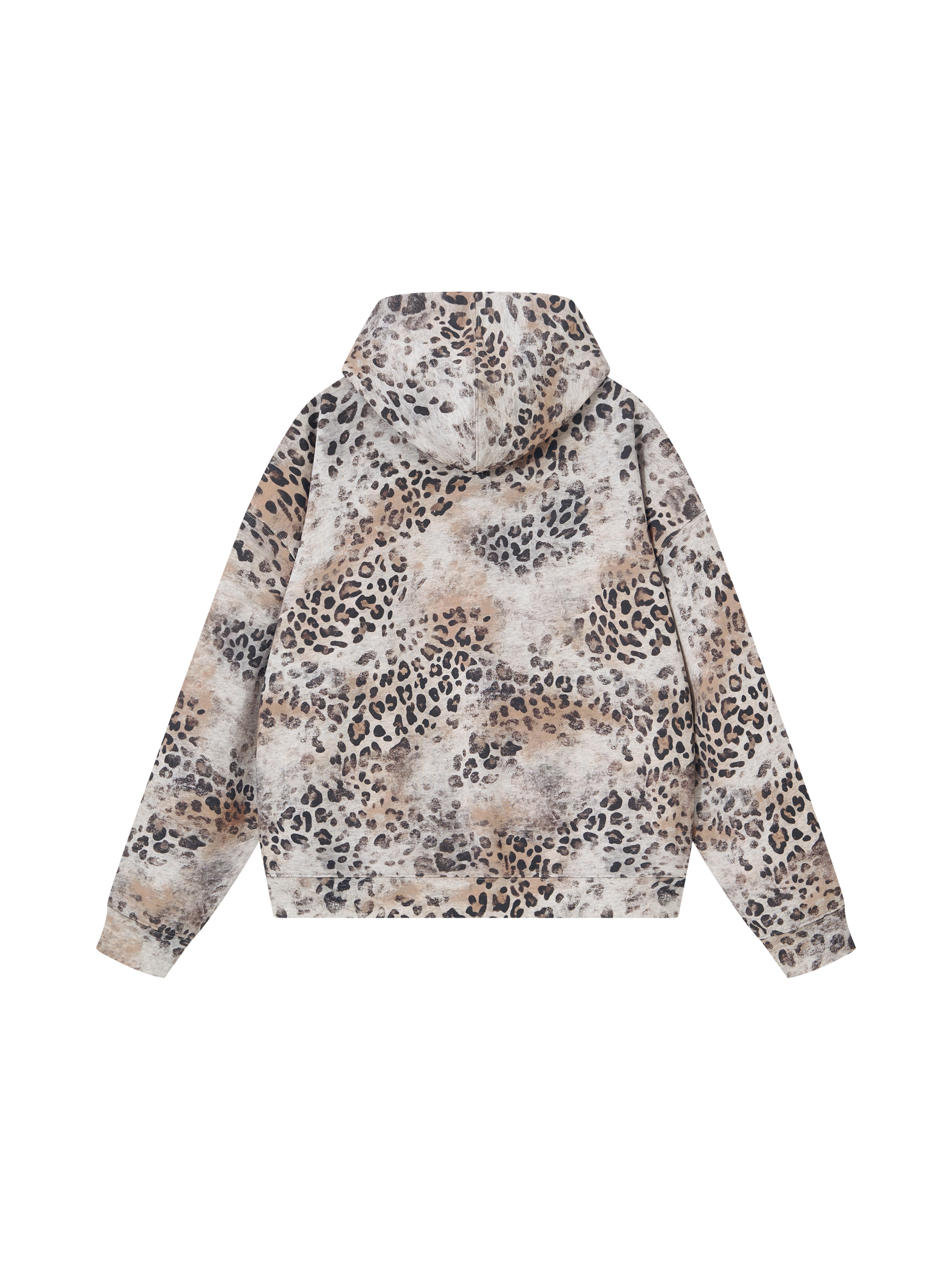 Unisex Vintage Wash Leopard Full Zip Hoodie #UT0196 | TAPSTITCH