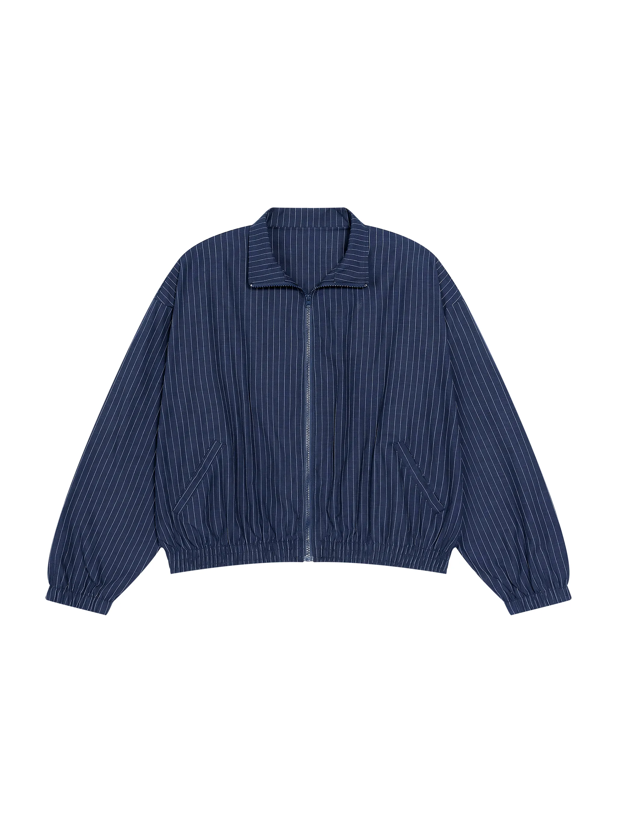Unisex Striped Full-Zip Track Jacket