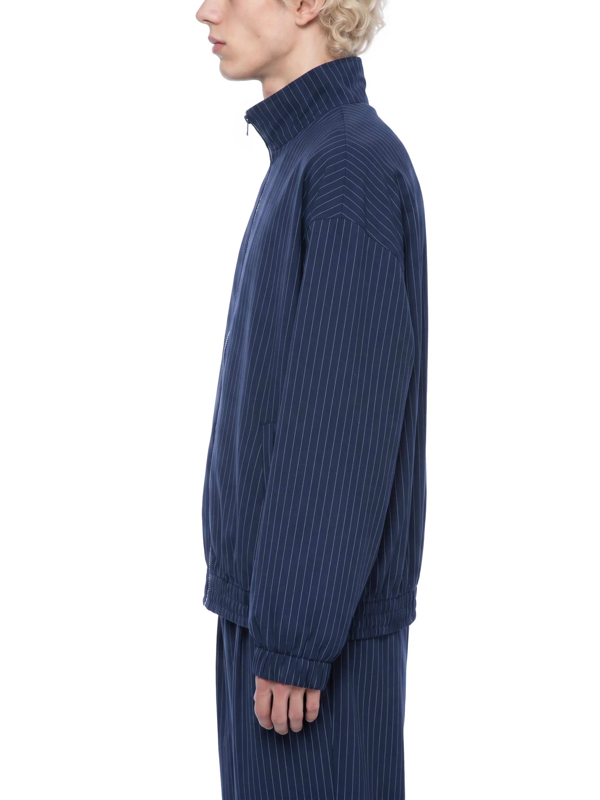 Unisex Striped Full-Zip Track Jacket