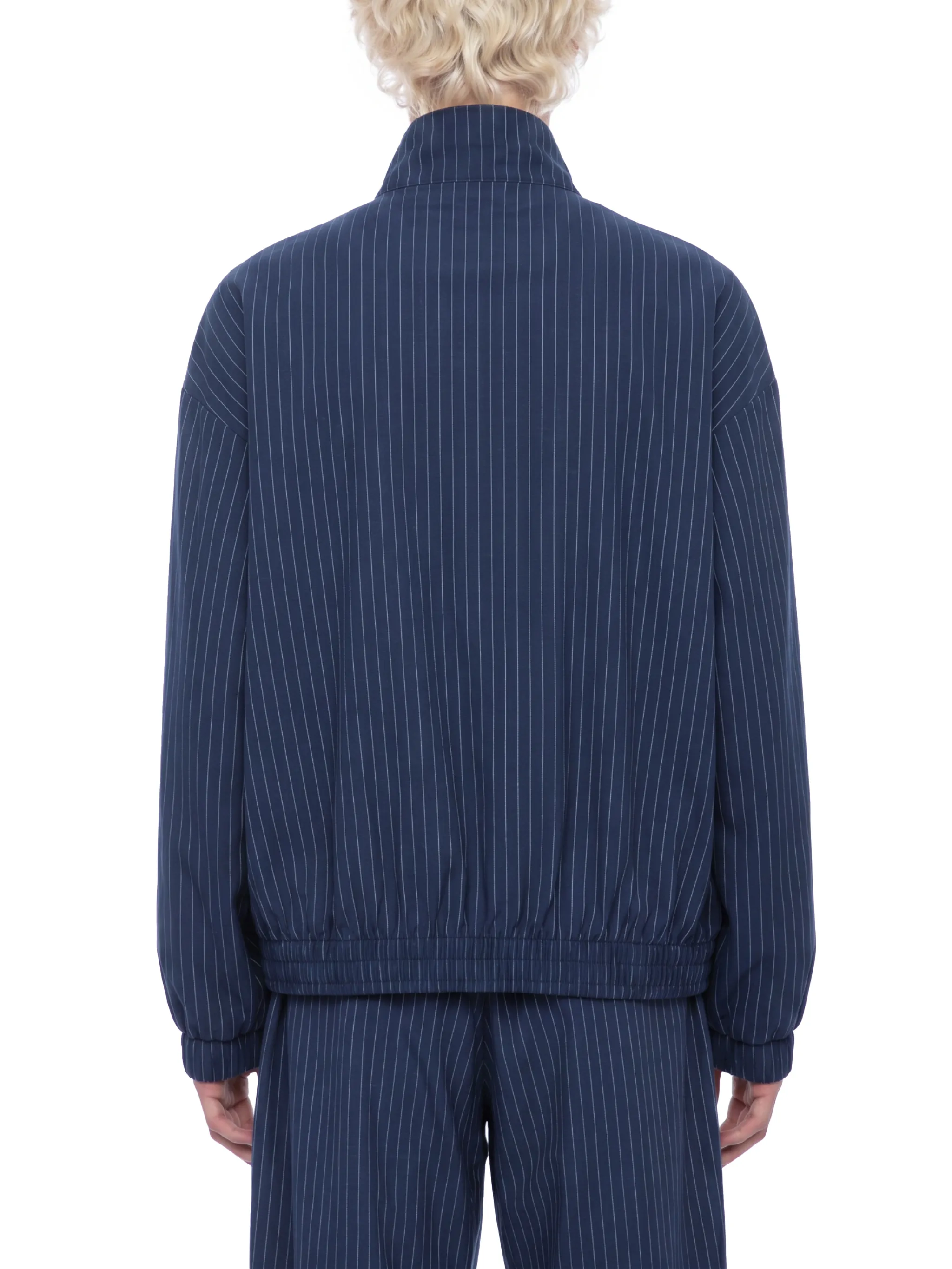 Unisex Striped Full-Zip Track Jacket
