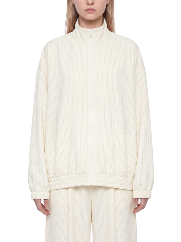 Unisex Striped Full-Zip Track Jacket