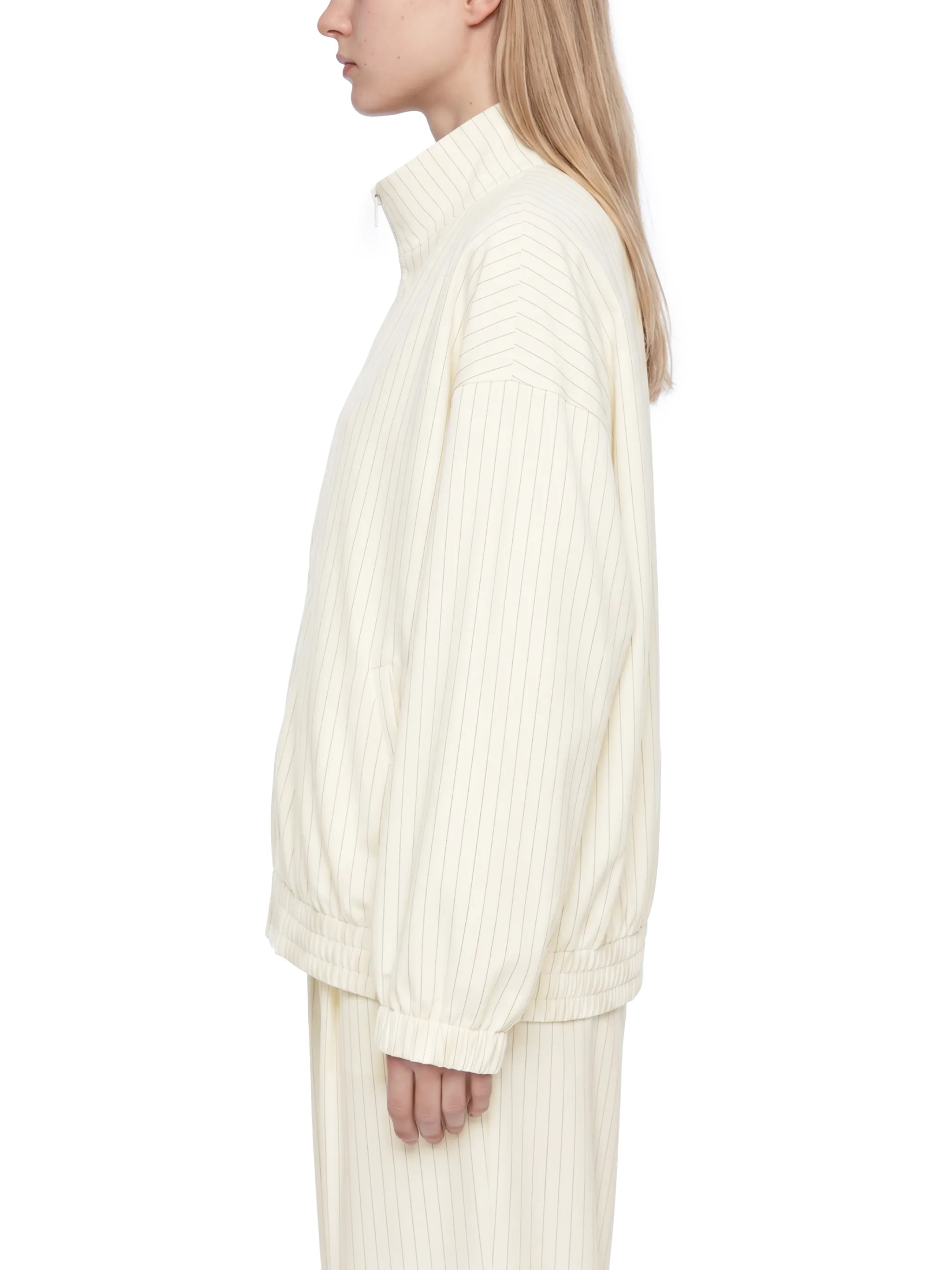 Unisex Striped Full-Zip Track Jacket