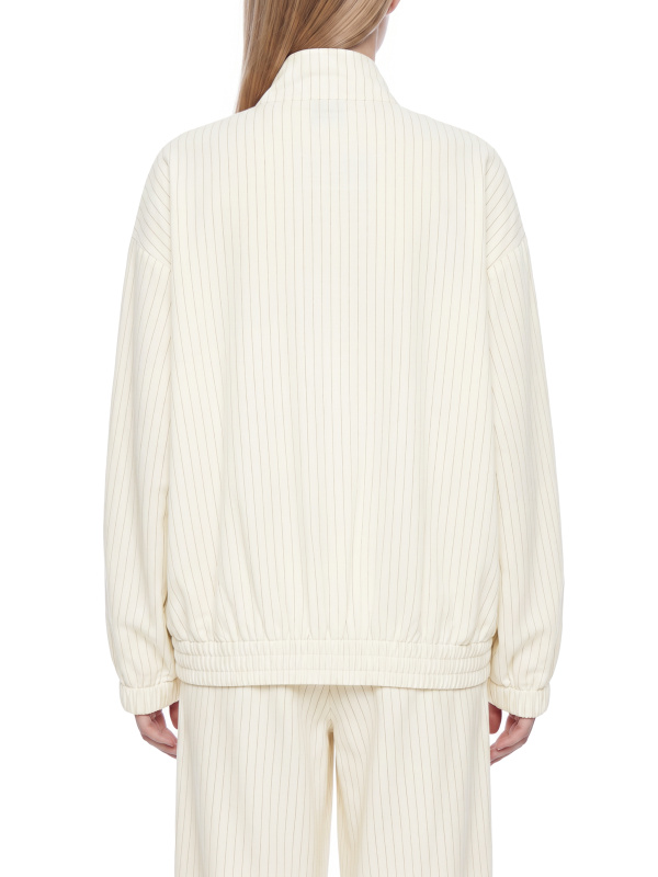 Unisex Striped Full-Zip Track Jacket