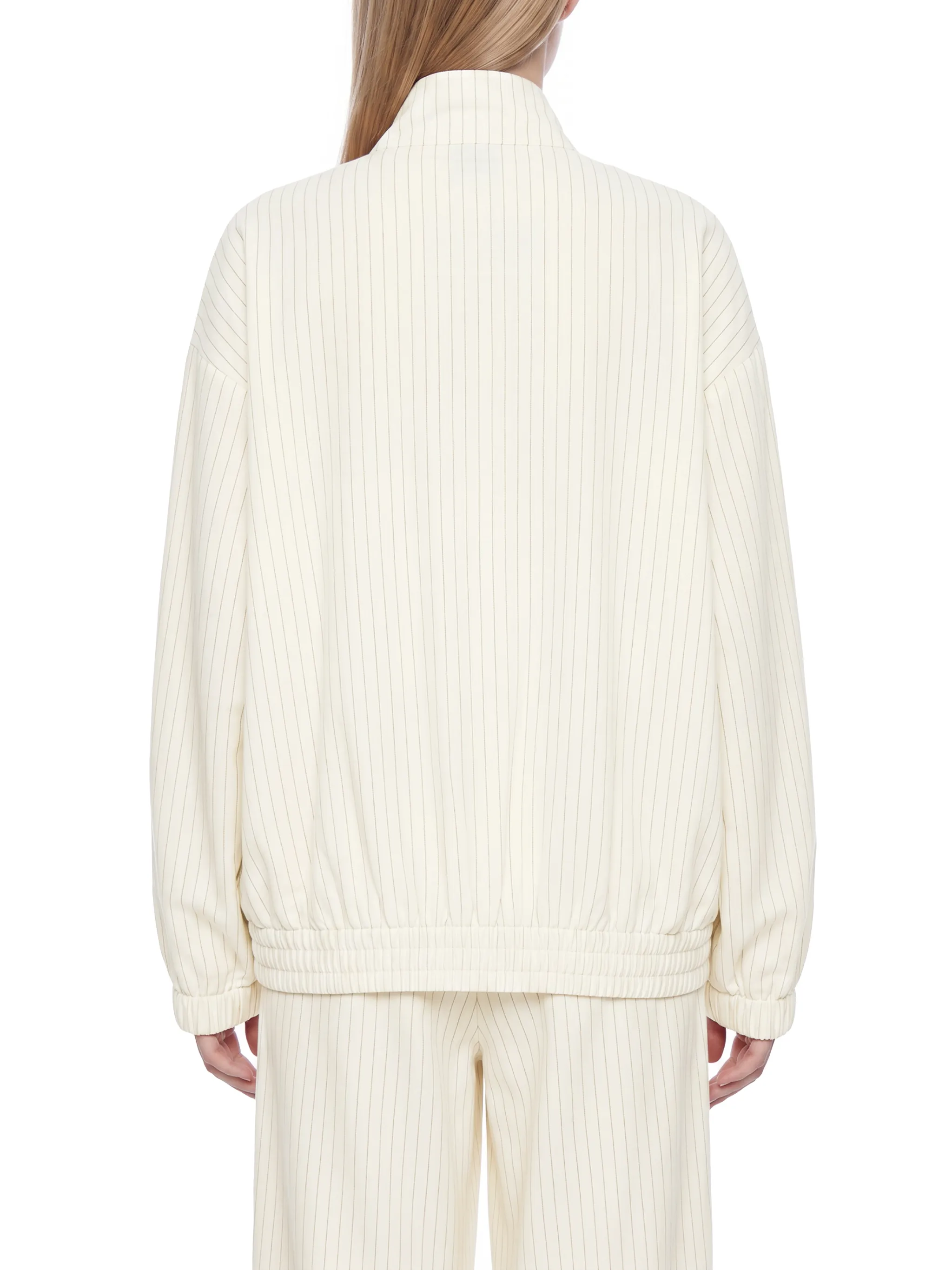 Unisex Striped Full-Zip Track Jacket