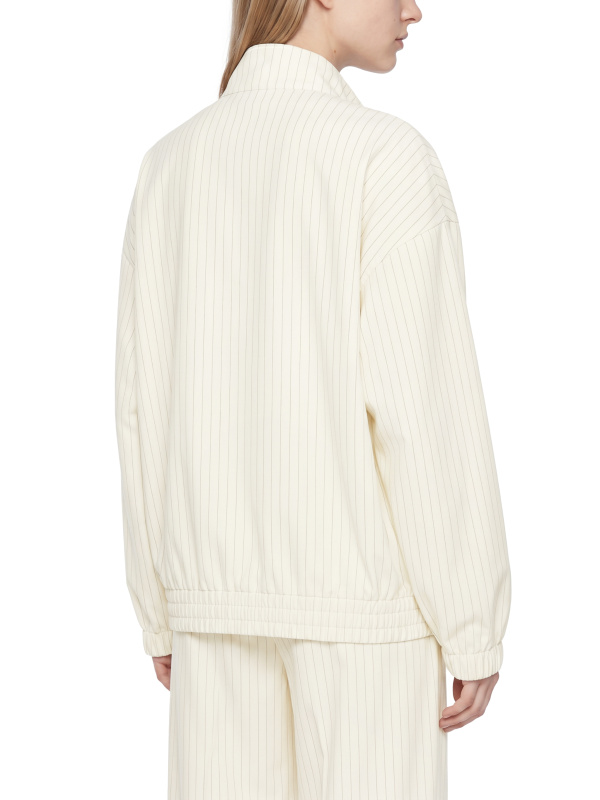 Unisex Striped Full-Zip Track Jacket