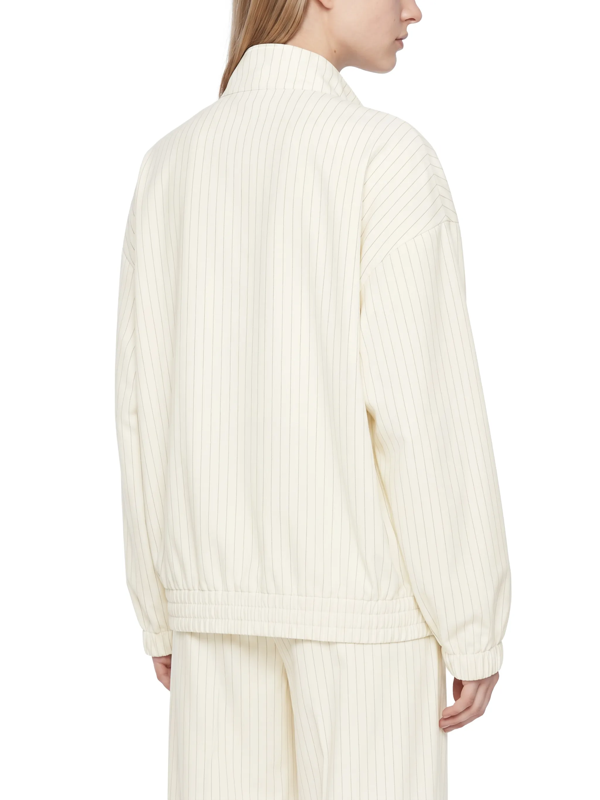 Unisex Striped Full-Zip Track Jacket