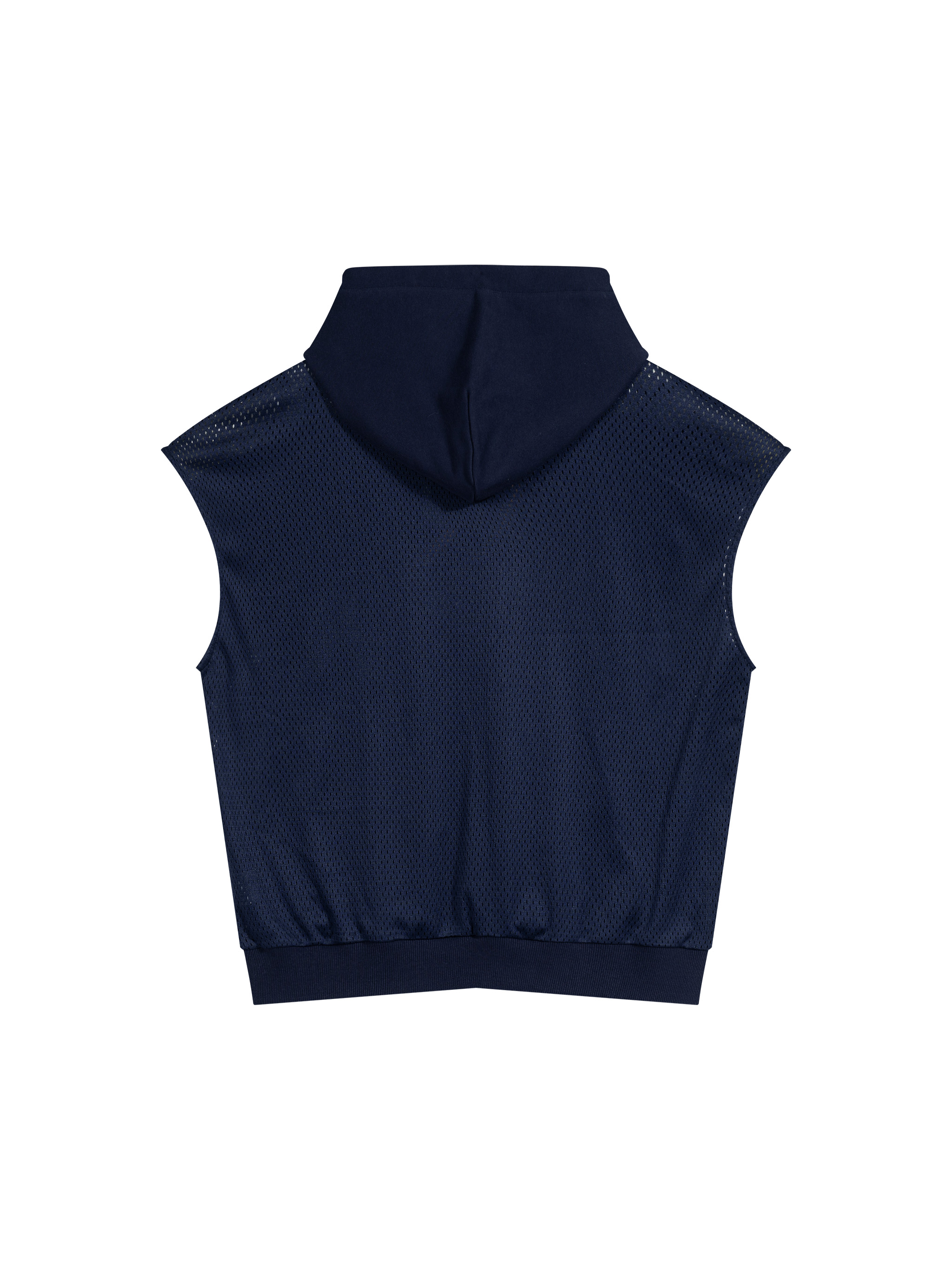 Unisex Panel Mesh Sleeveless Hoodie #UT0177 | TAPSTITCH