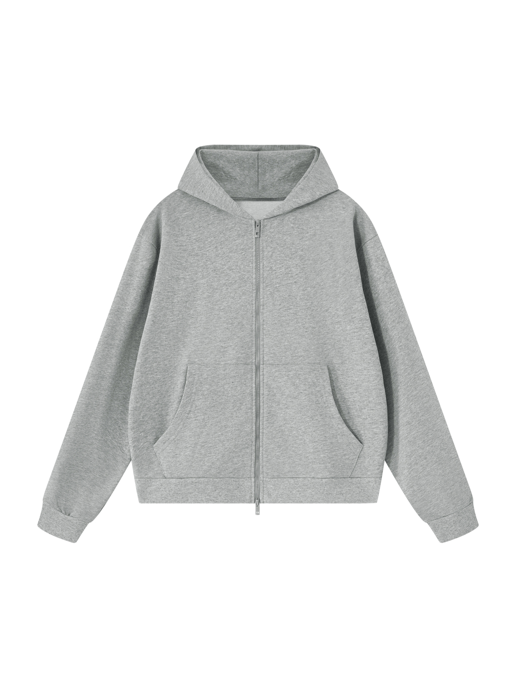 Unisex Drop Shoulder Full Zip Hoodie - Main Image